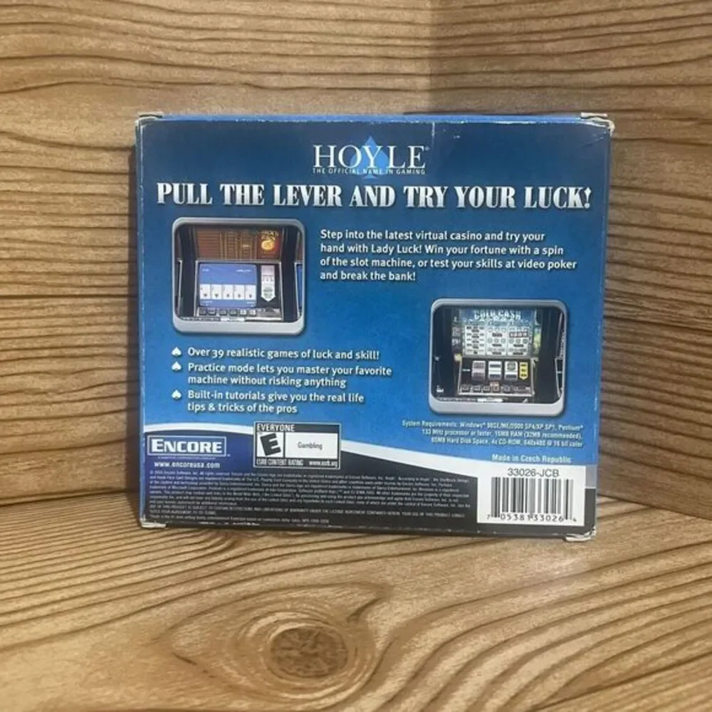 Hoyle‎ Slots & Video Poker (PC, 2005) Computer Video Game with Jewel Case